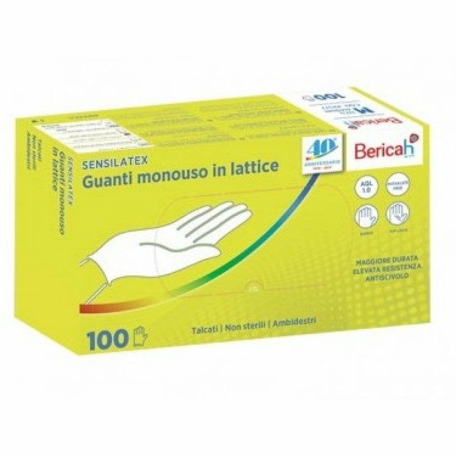 Sensila Guanti in Lattice Talcati Taglia S – 100 Pezzi
