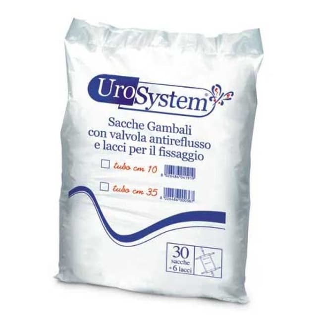 Urosystem Sacchetto Gamba – 10 cm, confezione 30