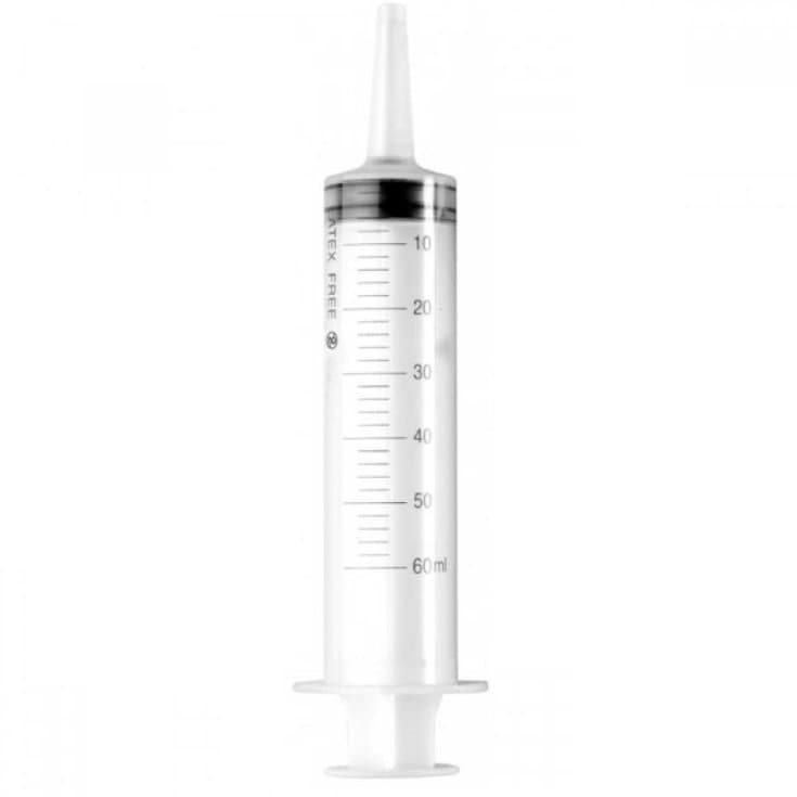 Siringa 50/60 ml – Catetere senza ago, 1 pezzo