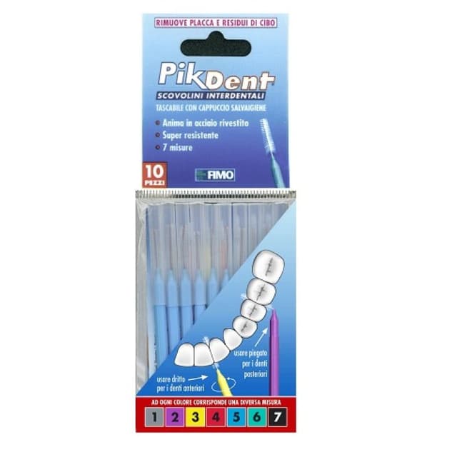Pikdent Filo interdentale – 10 pezzi, Taglia 5