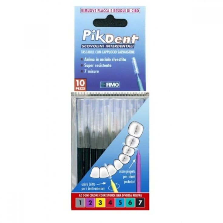 Pikdent Filo interdentale – 10 pezzi, Taglia 7