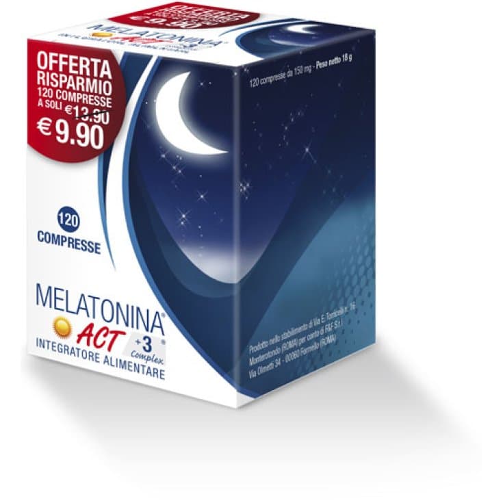 Melatonin Act+ 3 Complex – 120 compresse