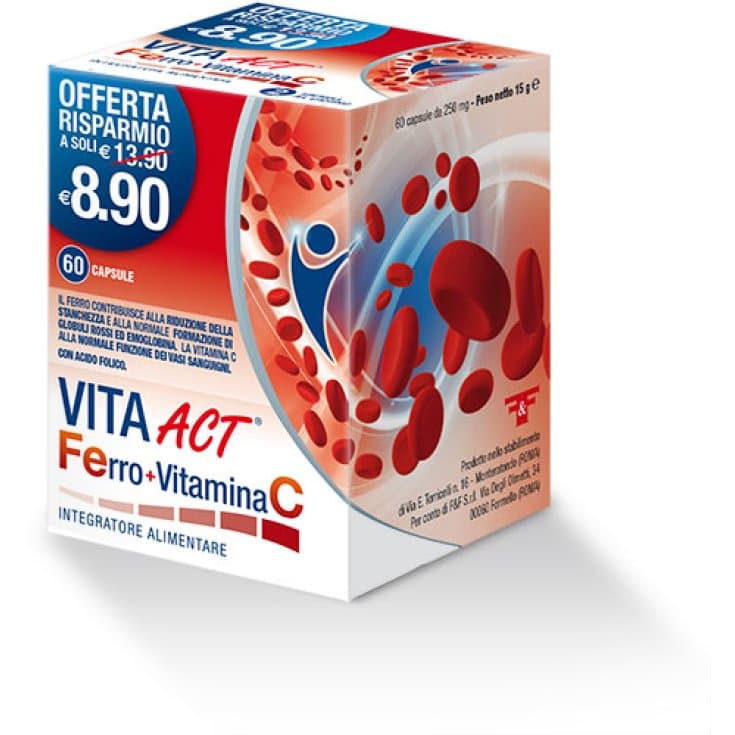 VITA ACT FERRO+VIT C 60CPS