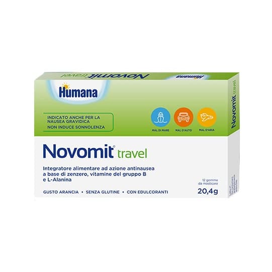Novomit Travel – 12 gomme da masticare