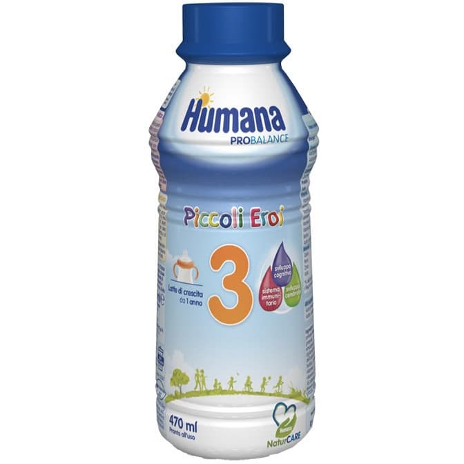 Humana 3 NatCare Latte per Bambini – Bottiglia 470 ml