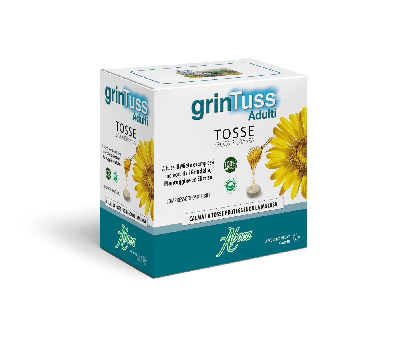 Grintuss Compresse con Poliresin – 20 pezzi