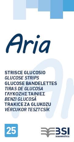 Strisce reattive Aria per glucosio – 25 pezzi