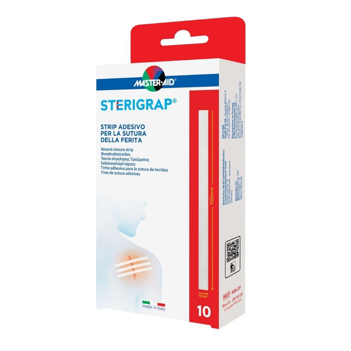 Sterigrap Str 100x6 mm – Strisce sterili per ferite