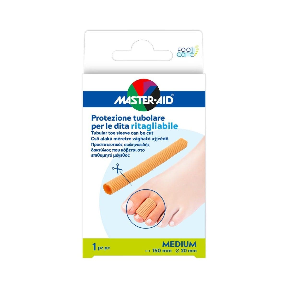 Footcare Schutzrohr – 15 cm, Größe M
