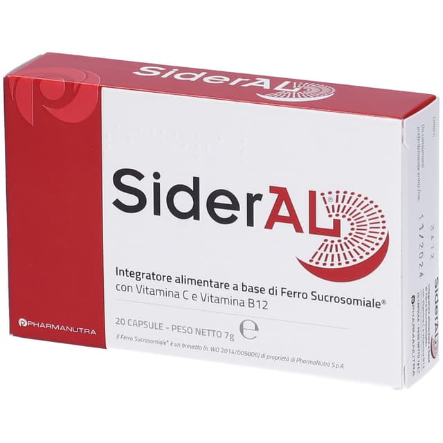 Sideral Integ Ferro + Vitamina C – 20 capsule