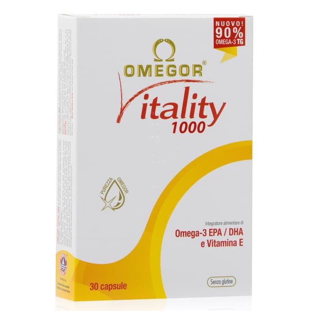 Omegor Vitality 1000 Omega-3 EPA e DHA – 30 capsule