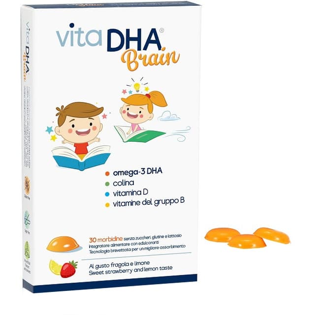 Vitadha Brain Omega-3 EPA e DHA + Colina – 30 softgel capsule