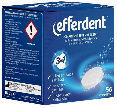 Efferdent Effervescent – 56 Tabletten