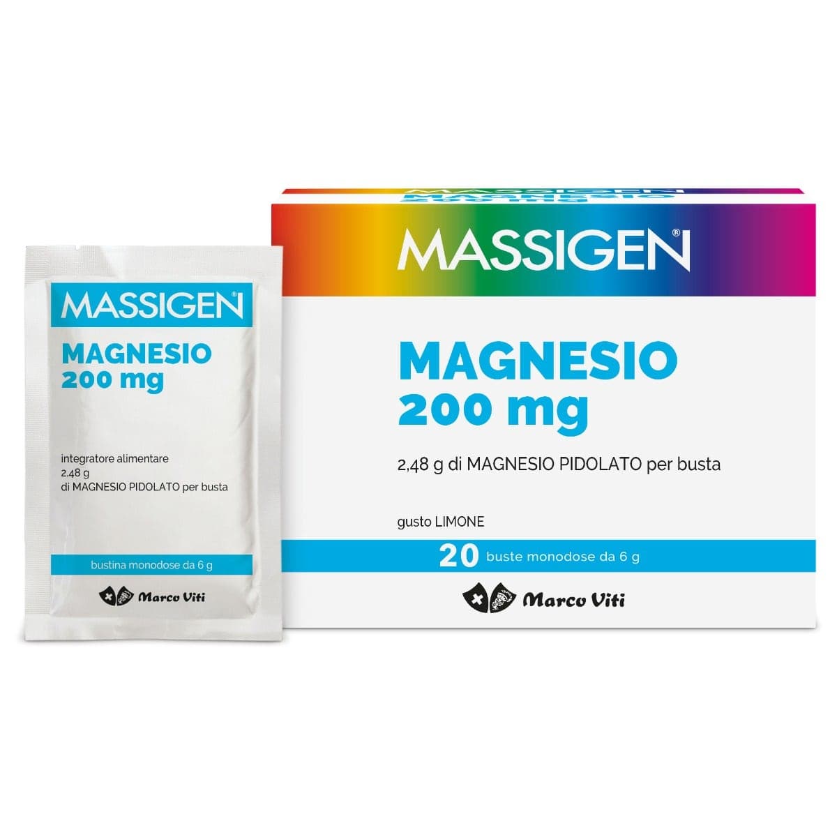 Massigen Magnesio Pidolato – 20 bustine