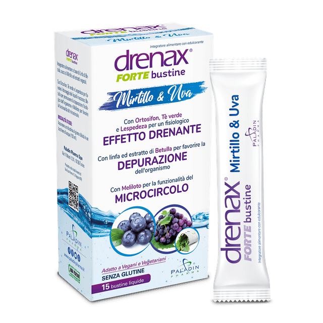 Drenax Forte Mirtillo – 15 bustine