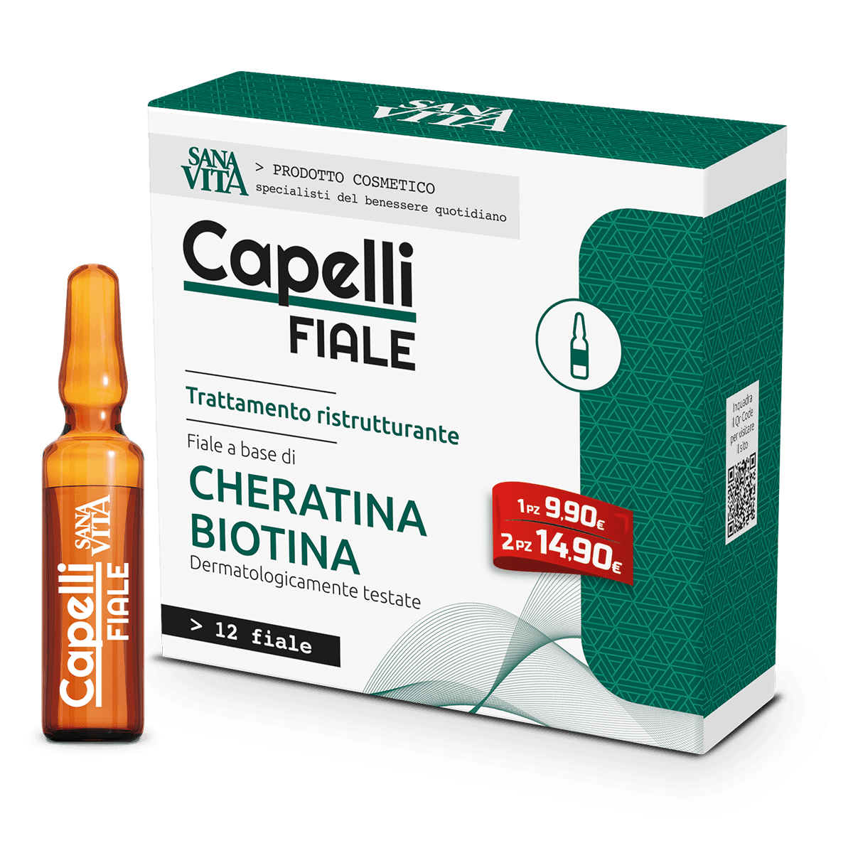 Sanavita Capelli – 12 Ampullen