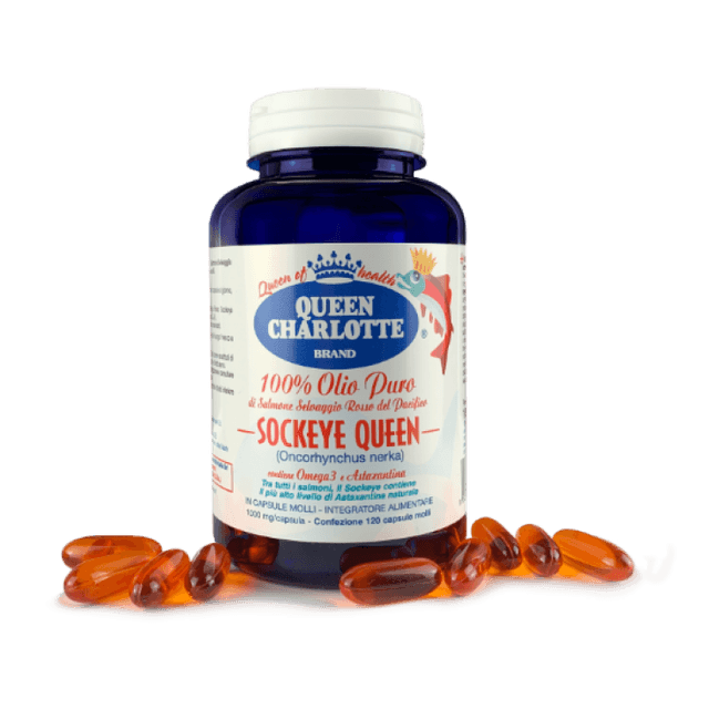 Olio di Salmone Puro Rosso – 120 Capsule