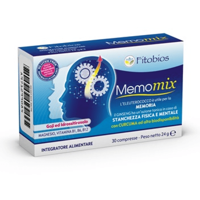 Memo Mix L-carnitina + Magnesio – 30 compresse