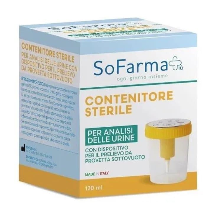 Contenitore urine con provetta conservante – Campione sterile
