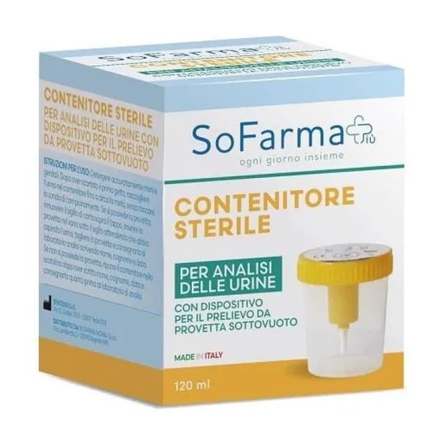 Contenitore urine con provetta conservante – Campione sterile