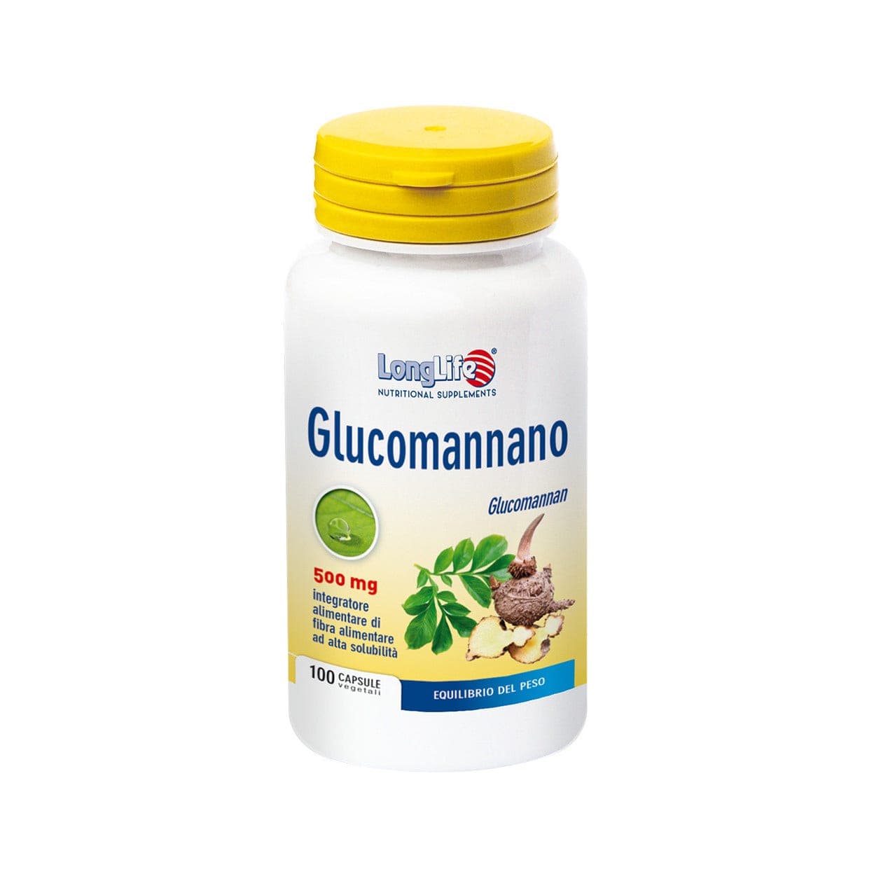 Longlife Glucomannano – 100 Kapseln