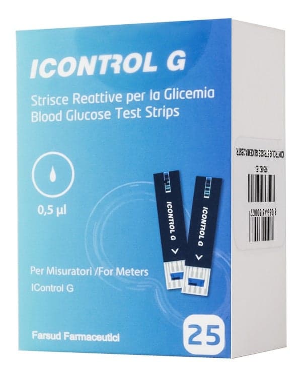 iControl G Strisce Reattive per la Glicemia – 25 pezzi
