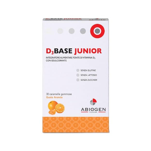 D3Base Junior – 30 compresse masticabili Arancia