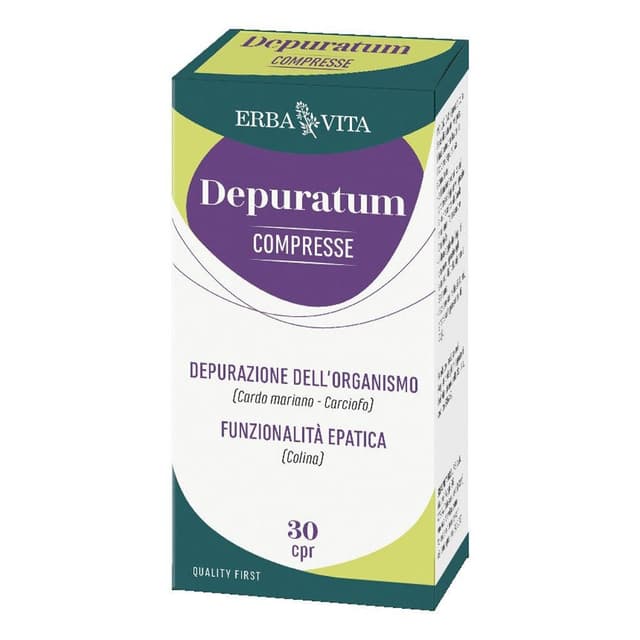 Depuratum Colina + Cardo mariano – 30 compresse | Erba Vita