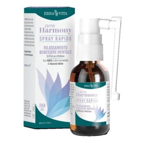 New Harmony Spray Rapido 5-HTP + Melissa – 30 ml | Erba Vita
