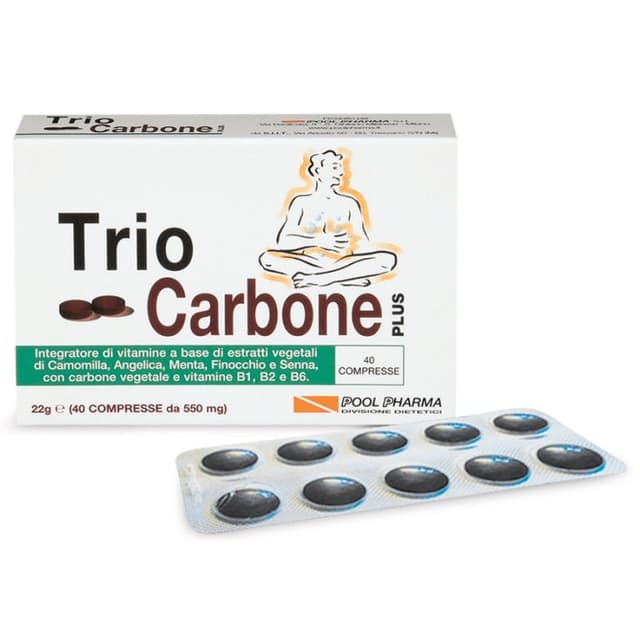 Triocarbone Plus Integ Finocchio + Complesso vitaminico B – 40 compresse