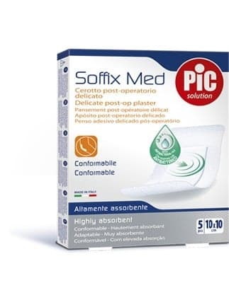 Soffix Med Wundauflagen – 10×10 cm, 5 Packungen