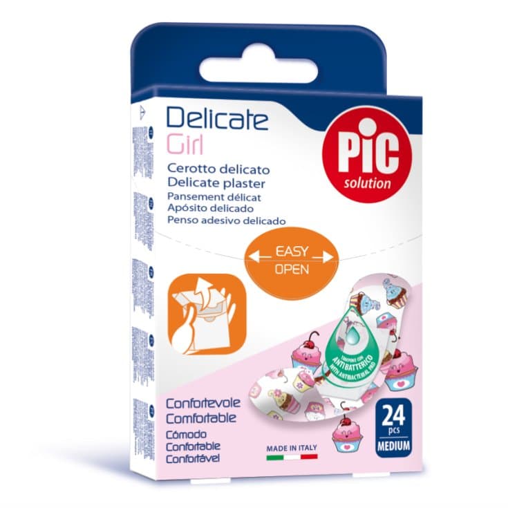 PIC Mädchen Pflaster – 20 Stück, 19 × 72 mm