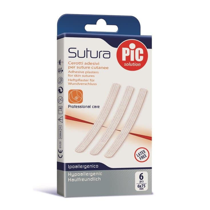 PIC Cerotti Sutura 6x75mm – 6 Stück
