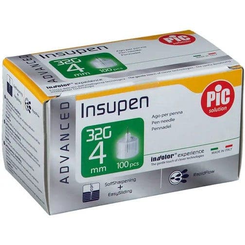 Insupen Aghi per iniezioni 32G 4mm – 100 pezzi