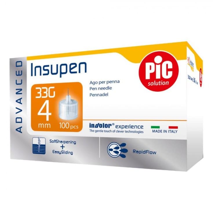 Insupen Aghi per iniezioni 33G 4mm – 100 pezzi
