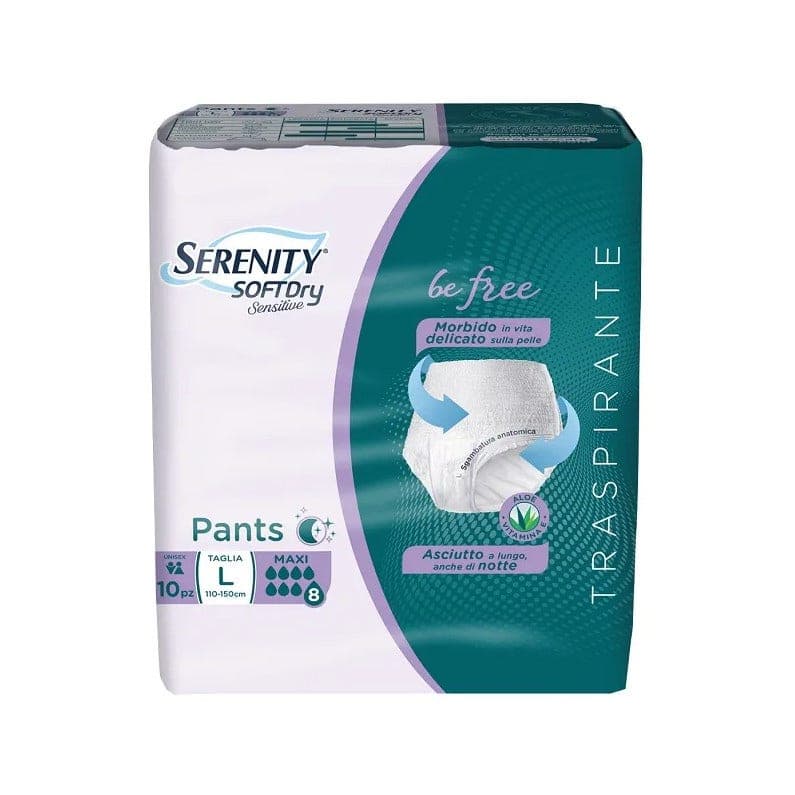 Serenity Pants SD Sensitive – Taglia L, 10 pezzi