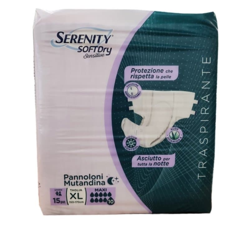 Serenity Pants Sensitive XL – 15 Stück