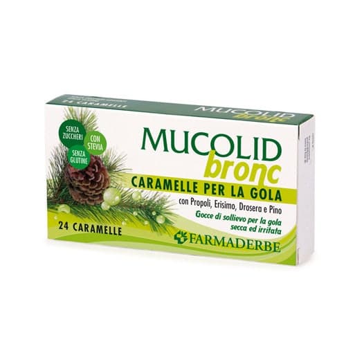 Mucolid Bronc – 24 Bonbons mit Propolis und Kiefer
