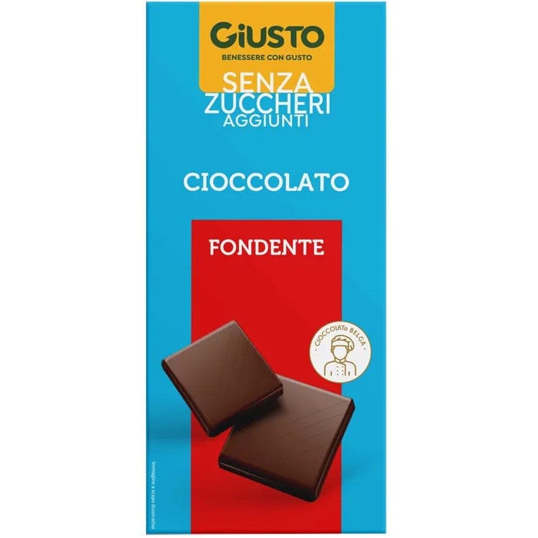 Giusto Biscotti al Cioccolato Fondente senza Zucchero – 85 g