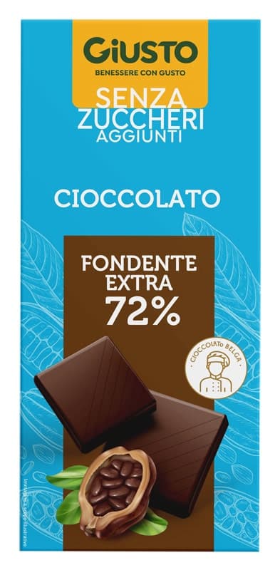 Giusto Extra Fondente senza Zucchero – 85 g