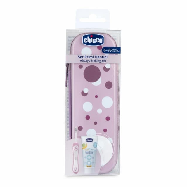 Chicco Set Dentale – da 6 Mesi, Rosa
