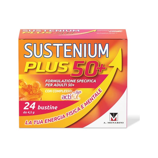 Sustenium Plus 50+ Vitamina C + Sali minerali – 24 bustine