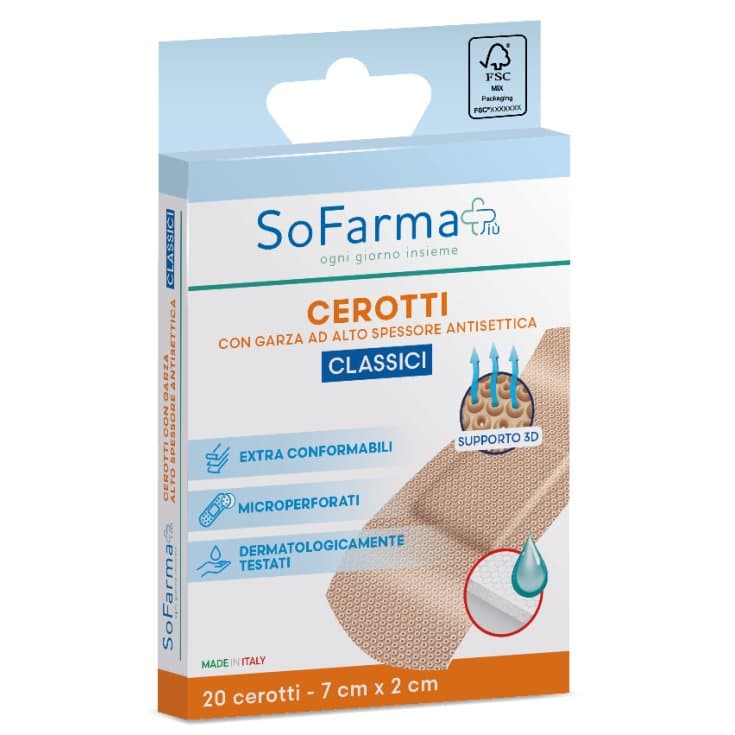 Cerotto Classico 7x2 cm – 20 pezzi