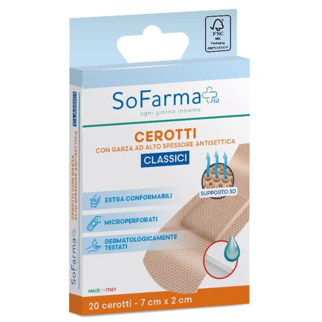 Cerotto Classico 7x2 cm – 20 pezzi
