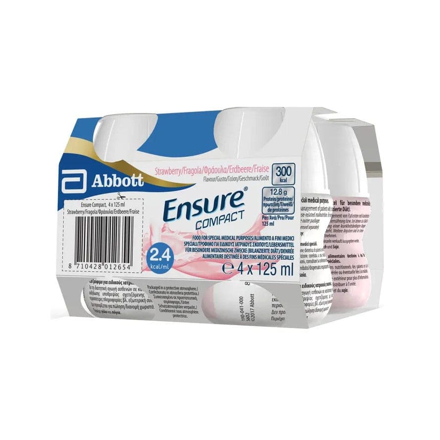 Ensure Compact Fragola – 4 x 125 ml