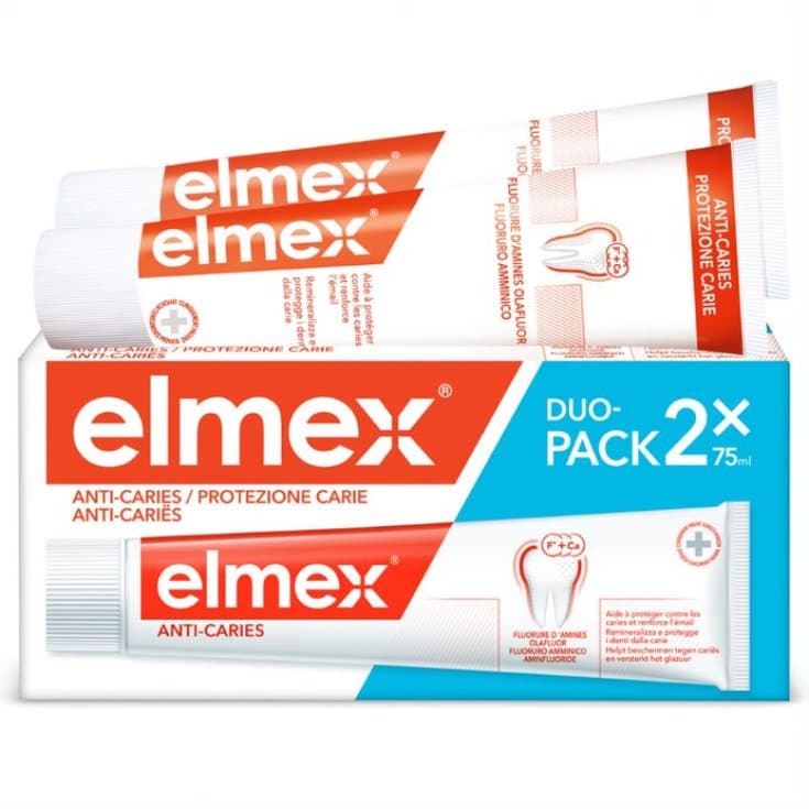 Elmex Protezione Carie Dentifricio – 2 x 75 ml