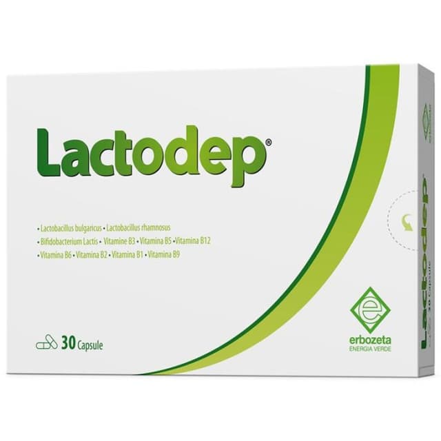 LACTODEP Fermenti lattici probiotici + Complesso vitaminico B – 30 capsule da 425 mg