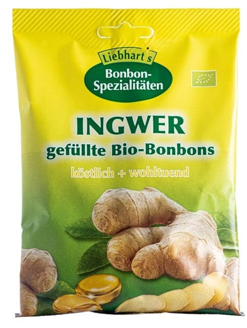 Bio Ingwerbonbons – 100 g, 18 Stück