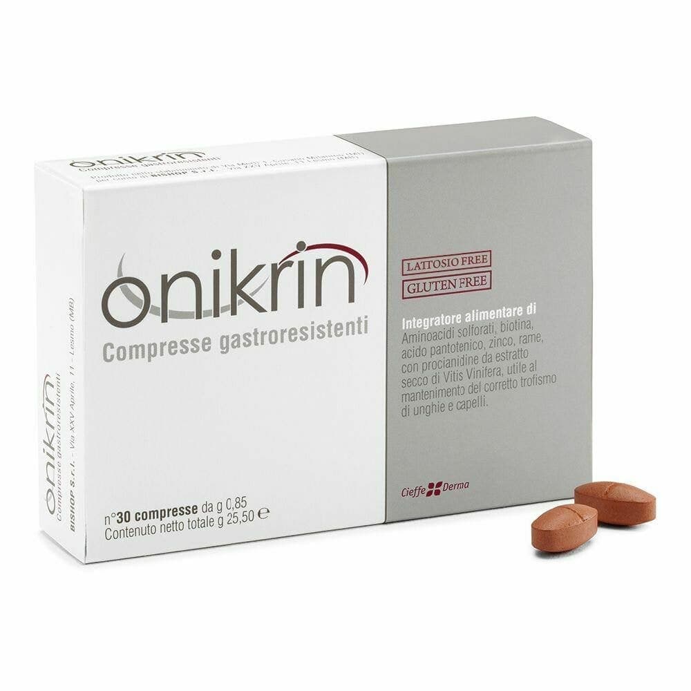 Onikrin L-metionina + Vite rossa – 30 compresse