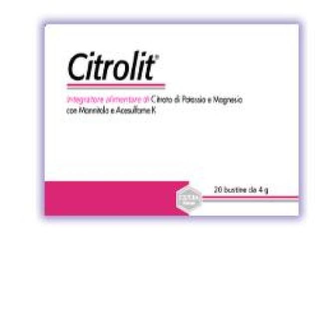 Citrolit Potassio + Magnesio – Supplemento dietetico, 20 bustine